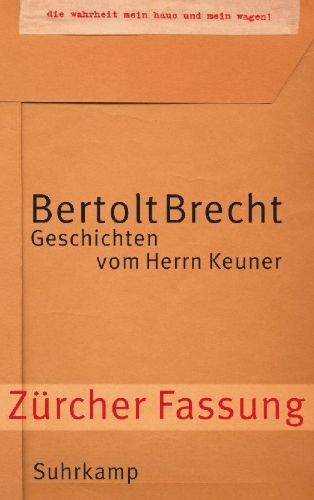 Buchcover und Innenansicht für das Buch: Geschichten vom Herrn Keuner