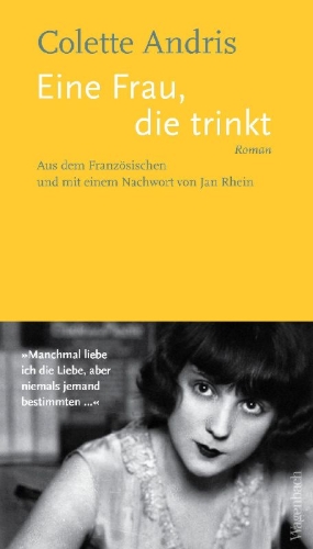 Buchcover und Innenansicht für das Buch: Eine Frau, die trinkt