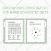 Buchcover und Innenansicht für das Buch: Rätselwelten - Kreuzworträtsel Vielfalt 4 | Der Rätselklassiker in vielen wunderschönen Formen: klassische Kreuzworträtsel, Worträtsel und mehr