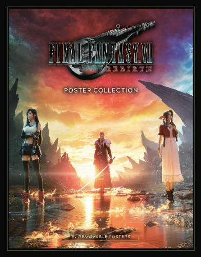 Buchcover und Innenansicht für das Buch: Final Fantasy VII Rebirth Poster Collection