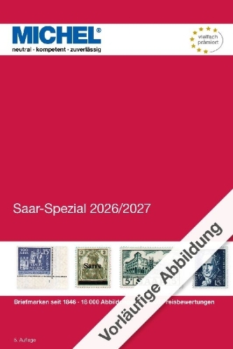 Buchcover und Innenansicht für das Buch: Saar-Spezial 2026/2027