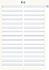 Buchcover und Innenansicht für das Buch: Mein eigenes Wörterheft - Lineatur 3 mit seitlichem ABC-Register