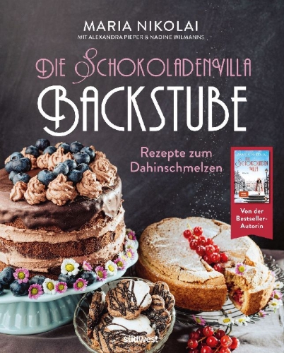 Buchcover und Innenansicht für das Buch: Die Schokoladenvilla-Backstube
