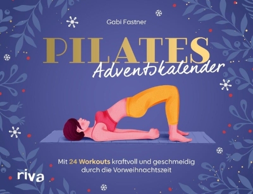 Buchcover und Innenansicht für das Buch: Pilates-Adventskalender