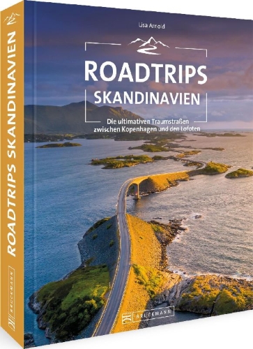 Buchcover und Innenansicht für das Buch: Roadtrips Skandinavien