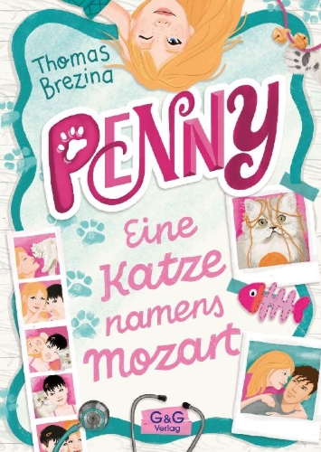 Buchcover und Innenansicht für das Buch: Penny - Eine Katze namens Mozart