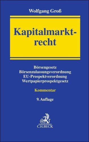 Buchcover und Innenansicht für das Buch: Kapitalmarktrecht