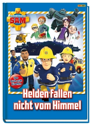 Buchcover und Innenansicht für das Buch: Feuerwehrmann Sam: Helden fallen nicht vom Himmel