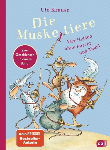 Buchcover und Innenansicht für das Buch: Die Muskeltiere - Vier Helden ohne Furcht und Tadel