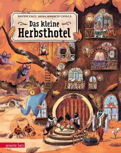 Buchcover und Innenansicht für das Buch: Das kleine Herbsthotel
