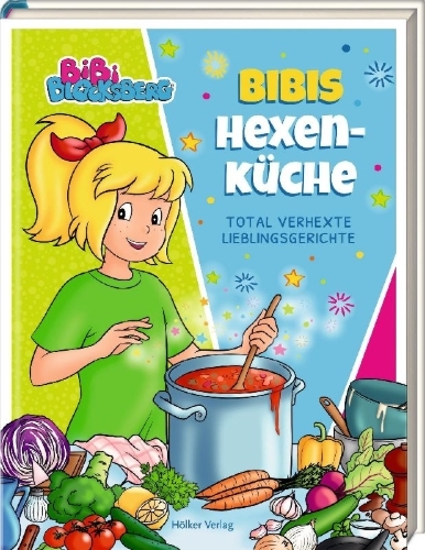 Buchcover und Innenansicht für das Buch: Bibi Blocksberg: Bibis Hexenküche