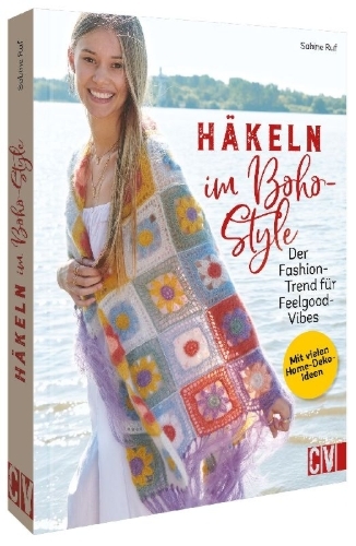 Buchcover und Innenansicht für das Buch: Häkeln im Boho-Style