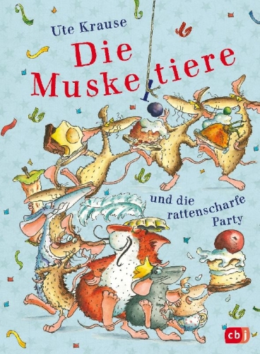 Buchcover und Innenansicht für das Buch: Die Muskeltiere und die rattenscharfe Party
