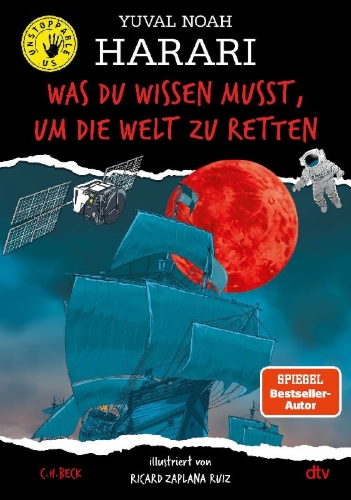 Buchcover und Innenansicht für das Buch: Was du wissen musst, um die Welt zu retten