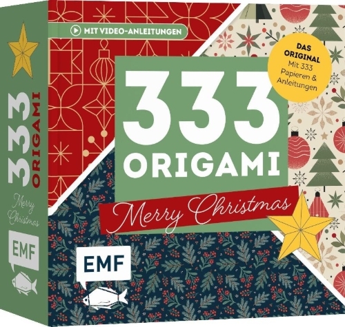 Buchcover und Innenansicht für das Buch: 333 Origami - Merry Christmas