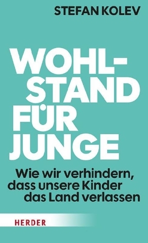 Buchcover und Innenansicht für das Buch: Wohlstand für Junge