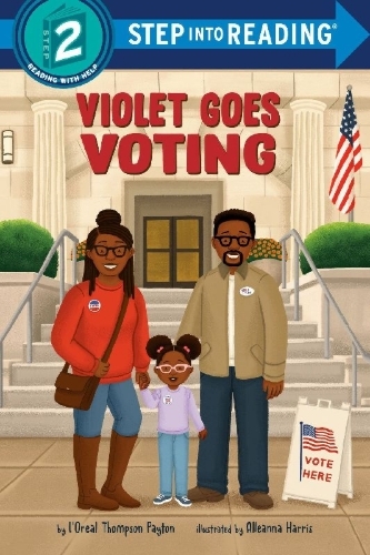 Buchcover und Innenansicht für das Buch: Violet Goes Voting