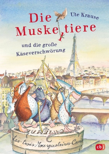 Buchcover und Innenansicht für das Buch: Die Muskeltiere und die große Käseverschwörung