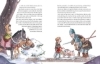 Buchcover und Innenansicht für das Buch: Der kleine Ritter Trenk feiert Weihnachten