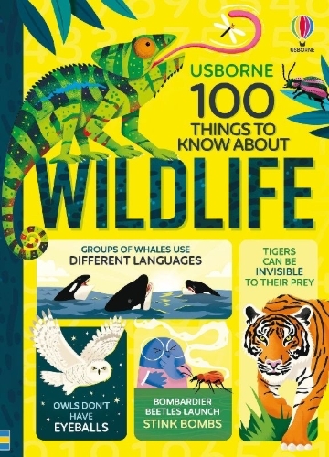 Buchcover und Innenansicht für das Buch: 100 Things to Know About Wildlife