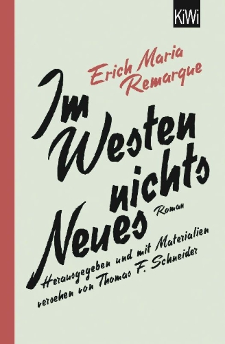 Buchcover und Innenansicht für das Buch: Im Westen nichts Neues