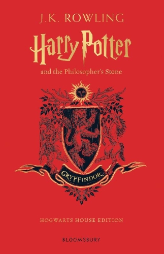 Buchcover und Innenansicht für das Buch: Harry Potter and the Philosopher's Stone - Gryffindor Hogwarts House Edition