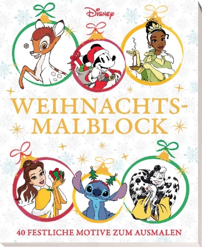 Buchcover und Innenansicht für das Buch: The Christmas Collection Colouring Book