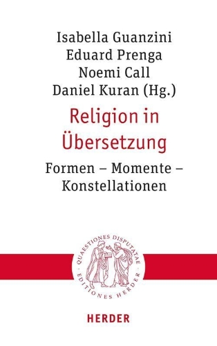 Buchcover und Innenansicht für das Buch: Religion in Übersetzung