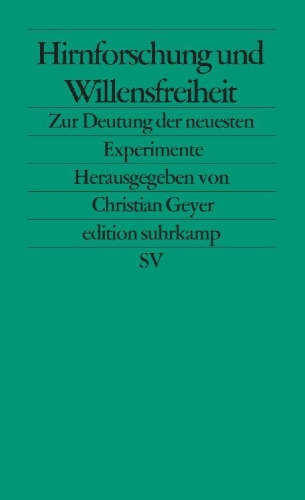 Buchcover und Innenansicht für das Buch: Hirnforschung und Willensfreiheit