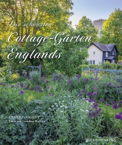 Buchcover und Innenansicht für das Buch: Die schönsten Cottage-Gärten Englands