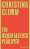 Buchcover und Innenansicht für das Buch: Ein ungehaltenes Plädoyer