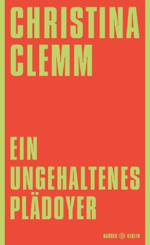 Buchcover und Innenansicht für das Buch: Ein ungehaltenes Plädoyer