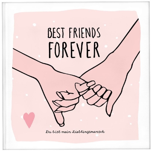 Buchcover und Innenansicht für das Buch: Best Friends Forever - das Erinnerungsalbum für die beste Freundin zum Ausfüllen | Freundebuch für Mädchen und Erwachsene | Erinnerungsbuch beste Freundin | Beste Freundin Geburtstagsgeschenk