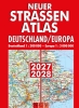 Buchcover und Innenansicht für das Buch: Neuer Straßenatlas Deutschland/Europa 2027/2028