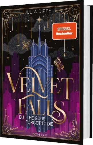 Buchcover und Innenansicht für das Buch: Velvet-Dilogie 1: Velvet Falls, but the Gods forgot to die