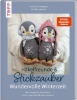 Buchcover und Innenansicht für das Buch: Häkelfreunde & Stickzauber - Wundervolle Winterzeit