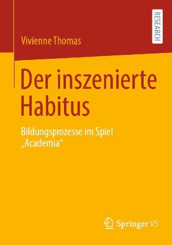 Buchcover und Innenansicht für das Buch: Der inszenierte Habitus