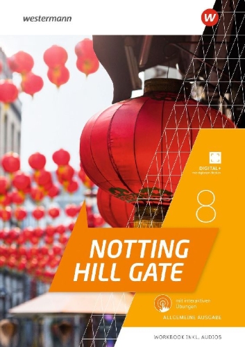 Buchcover und Innenansicht für das Buch: Notting Hill Gate 8A. Workbook mit Audios und interaktiven Übungen