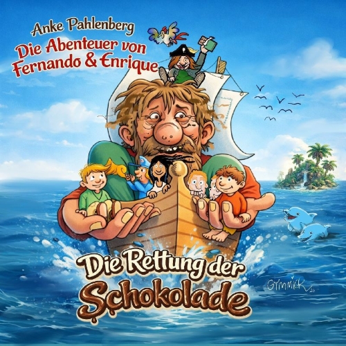 Buchcover und Innenansicht für das Buch: Die Abenteuer von Fernando und Enrique: Die Rettung der Schokolade