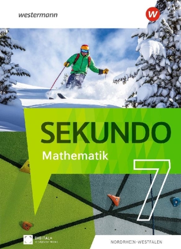 Buchcover und Innenansicht für das Buch: Sekundo 7. Schulbuch. Mathematik für differenzierende Schulformen. Für Nordrhein-Westfalen