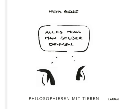Buchcover und Innenansicht für das Buch: Alles muss man selber denken