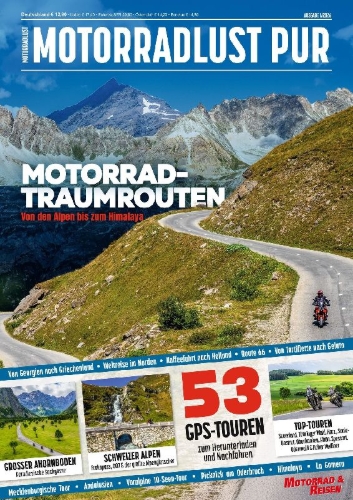 Buchcover und Innenansicht für das Buch: Motorradlust PUR - Reisen
