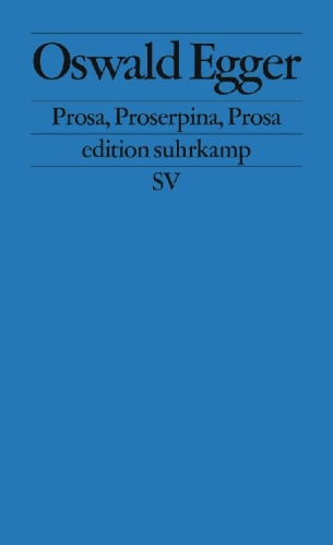 Buchcover und Innenansicht für das Buch: Prosa, Proserpina, Prosa