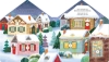 Buchcover und Innenansicht für das Buch: Meine kleine Weihnachtsstadt - Adventskalender