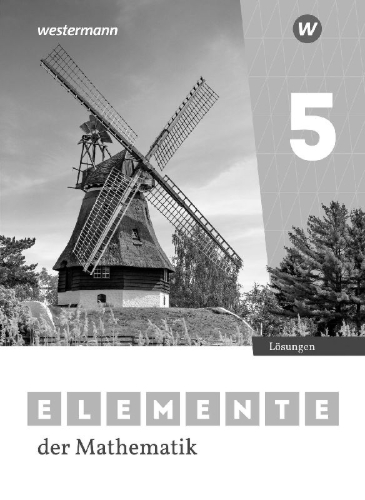 Buchcover und Innenansicht für das Buch: Elemente der Mathematik SI 5. Lösungen. Für Niedersachsen