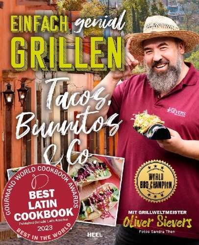 Buchcover und Innenansicht für das Buch: Einfach genial Grillen - Tacos, Burritos & Co. Grillrezpte