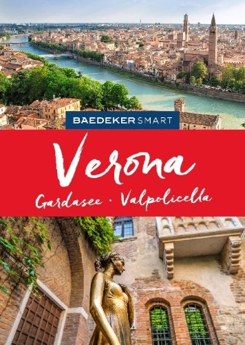 Buchcover und Innenansicht für das Buch: Baedeker SMART Reiseführer Verona, Gardasee, Valpolicella