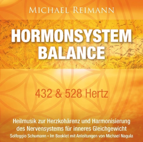Buchcover und Innenansicht für das Buch: HORMONSYSTEM BALANCE [432 & 528 Hertz]
