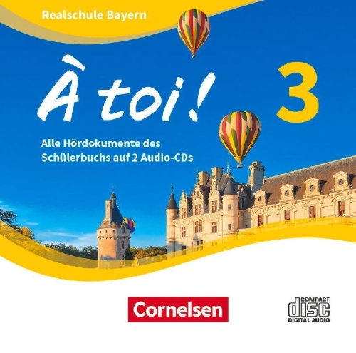 Buchcover und Innenansicht für das Buch: À toi ! Band 3 - Bayern - Audio-CDs