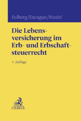 Buchcover und Innenansicht für das Buch: Die Lebensversicherung im Erb- und Erbschaftsteuerrecht